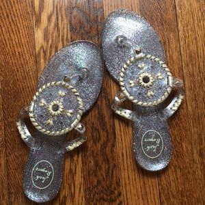 Jack Rogers Sparkle Georgica Jelly Sandals Size 8